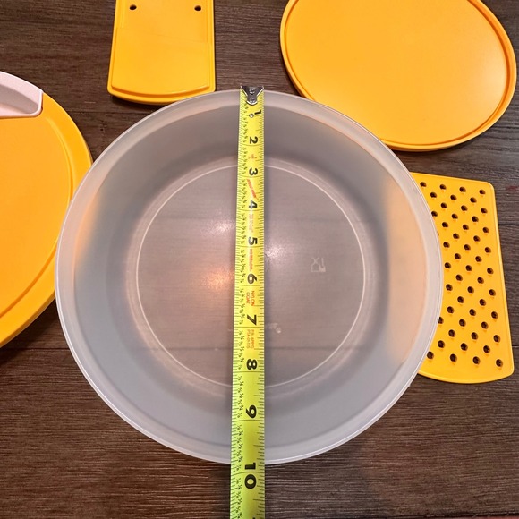 VTG‎ Tupperware Quick Chef Mandoline Food Grater Slicer Dicer Yellow 2 Qt Bowl - Picture 4 of 7